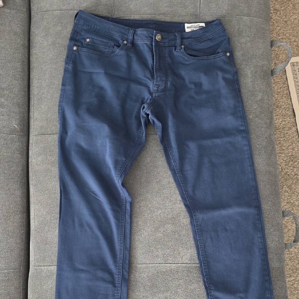 Buffalo David Bitton Men's Navy Chinos